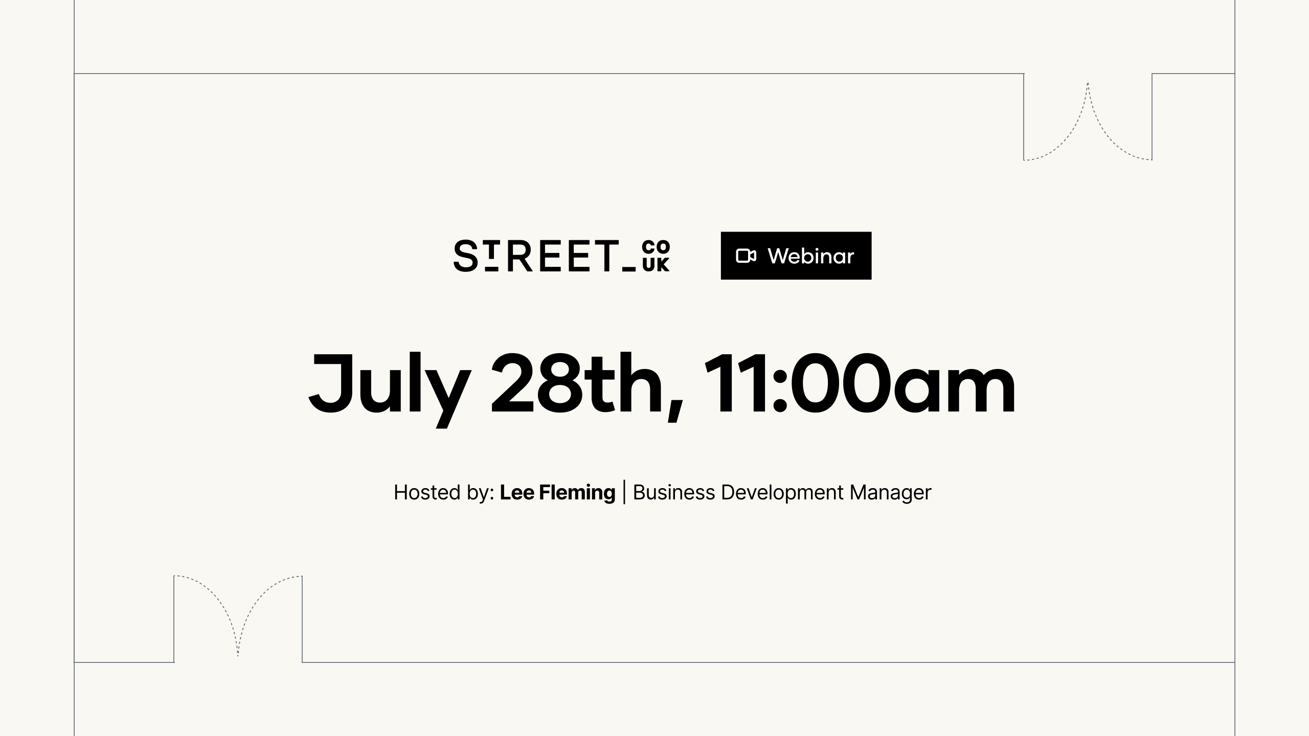 Street Webinar — Front End