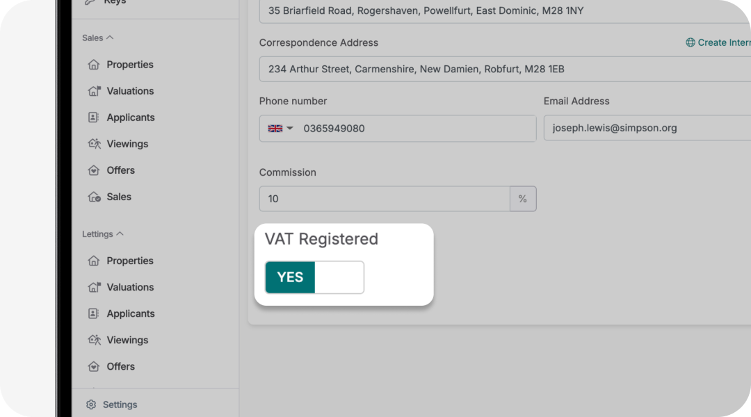 Add contractor VAT automatically.