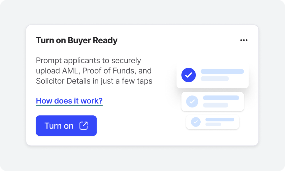 Turn on Buyer Ready, keep sales moving