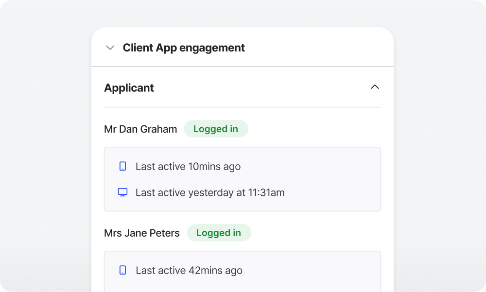 Track platform usage and keep clients moving