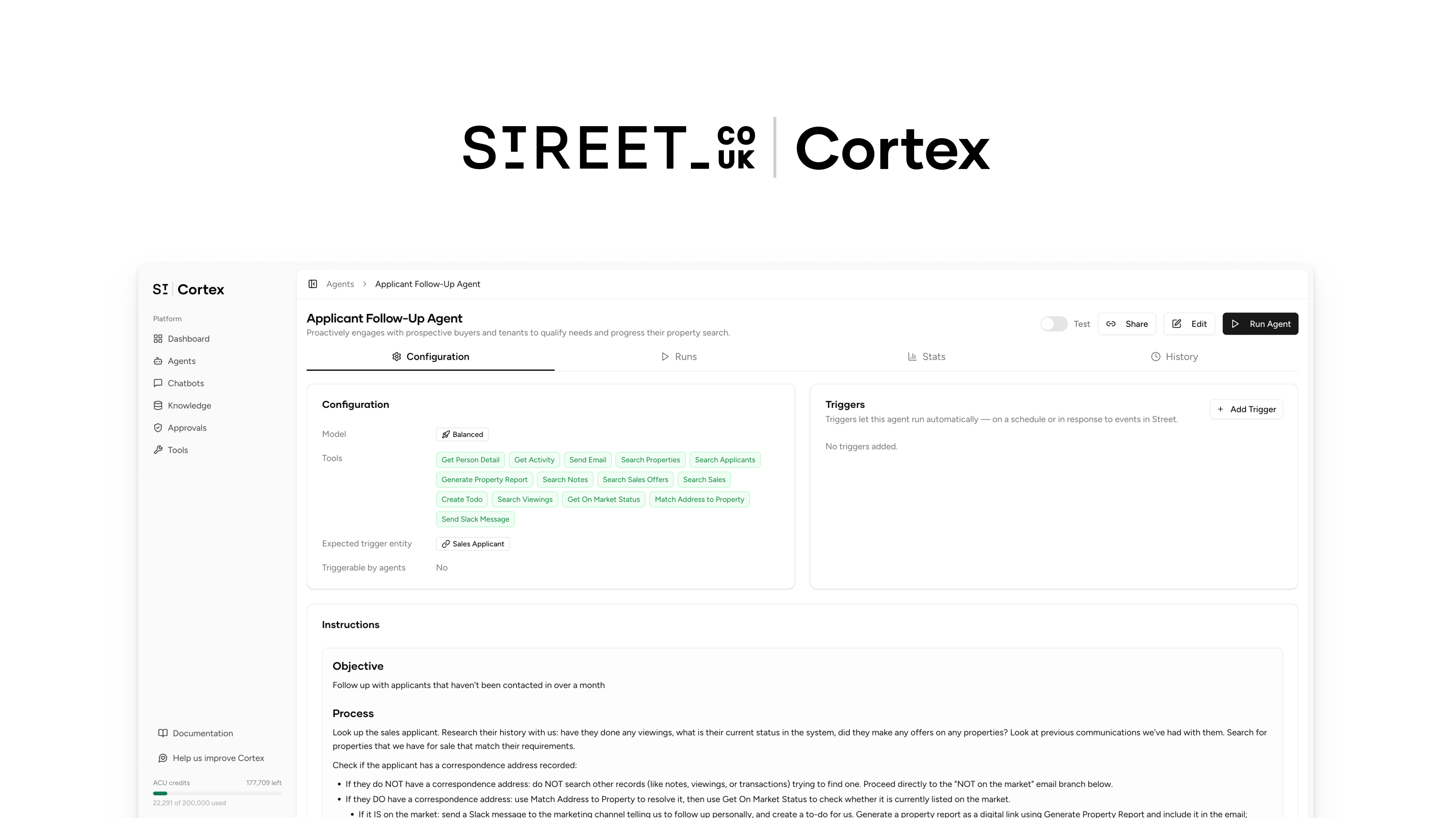 Street Cortex - Applicant Follow-up Agent