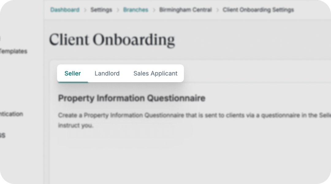 Create separate sales and landlord PIQs