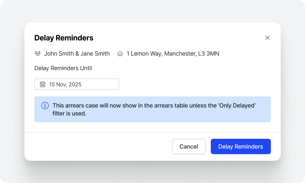 Manually update last reminder options
