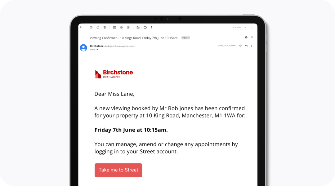 Branch branding on consumer emails
