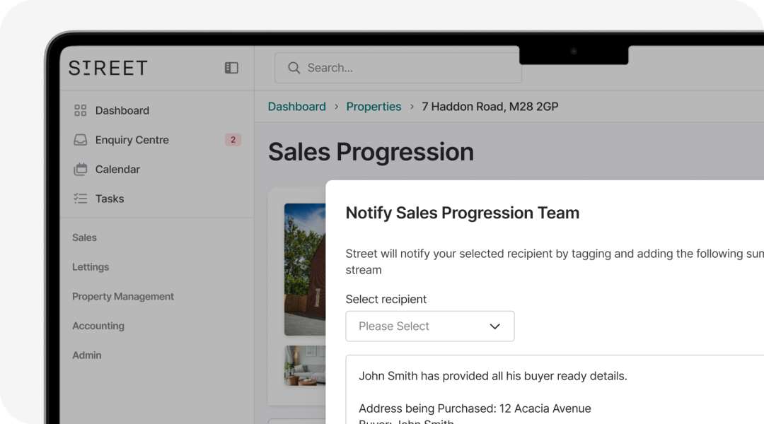 Sales progression handover made easy