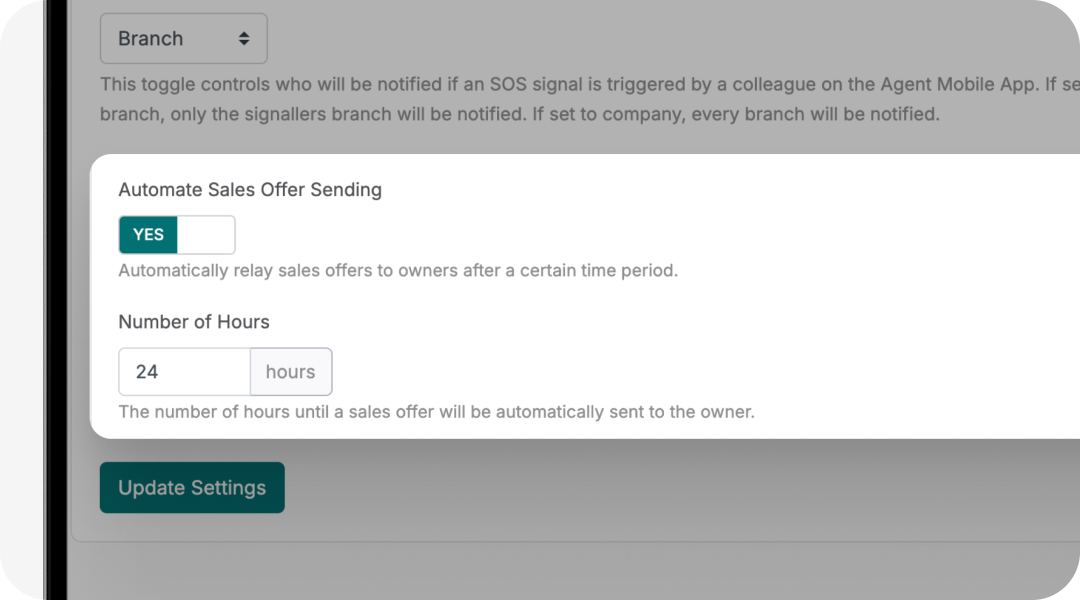 Offers sent on time. Every time