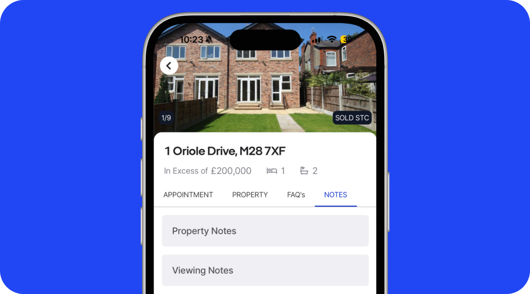 See notes in-app for viewings