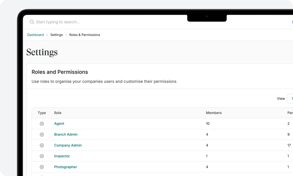 Roles and Permissions