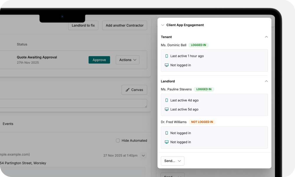 Client App Engagement Card