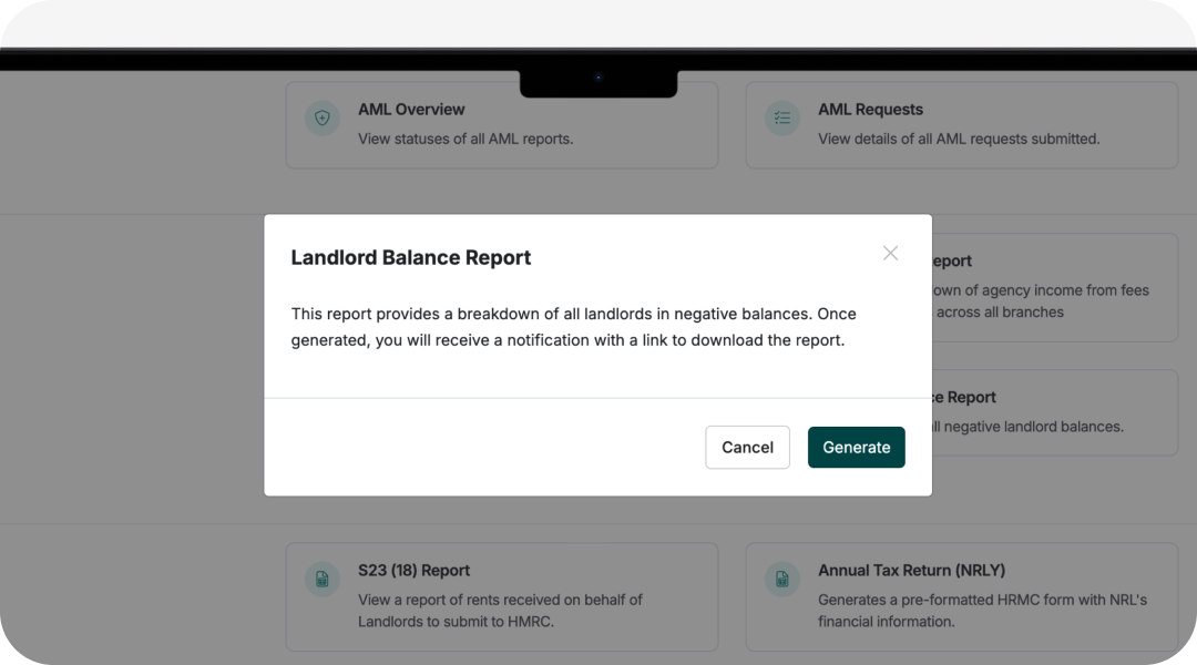 Spot landlord balance issues instantly.