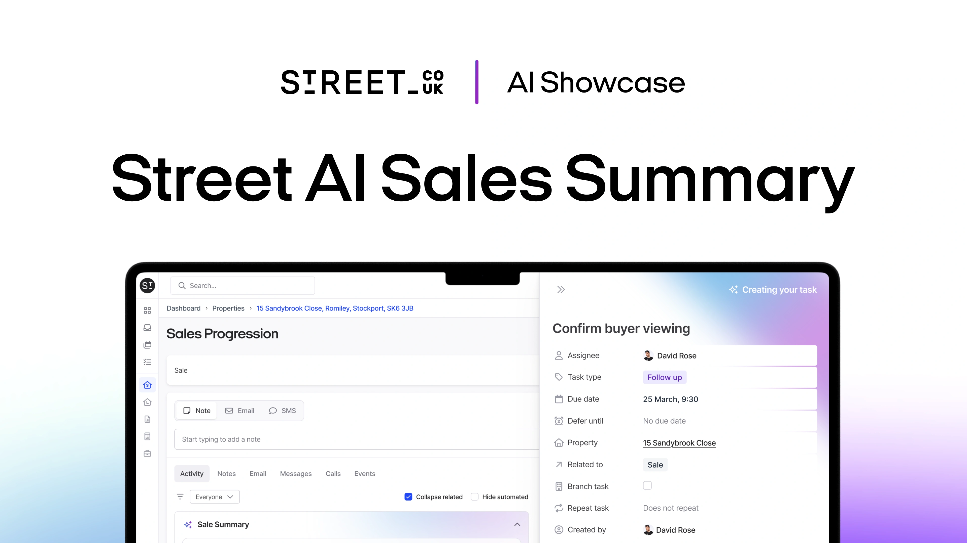 Street AI Sales Summary