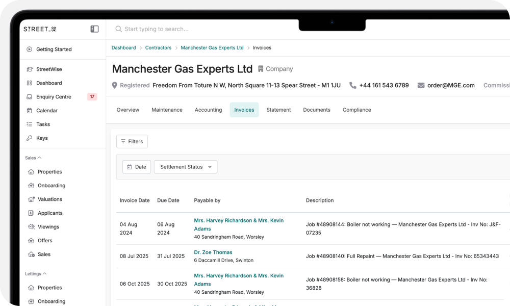 Total visibility over contractor payments.