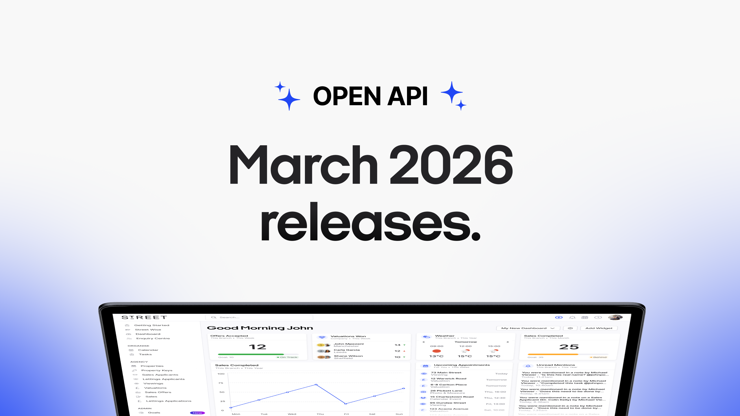 Open API March Updates