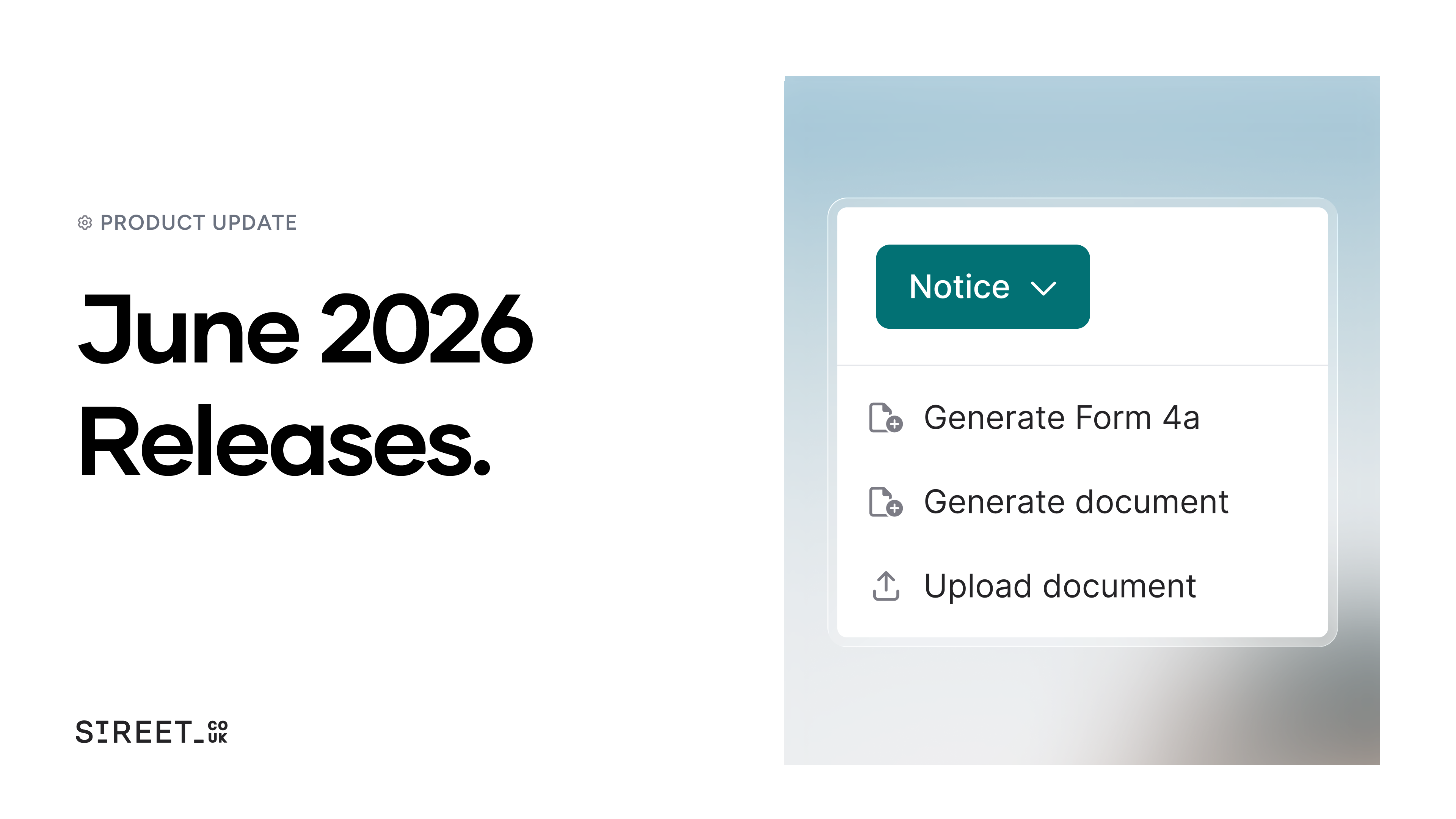 What's new in Street.co.uk: June 2026 development update.