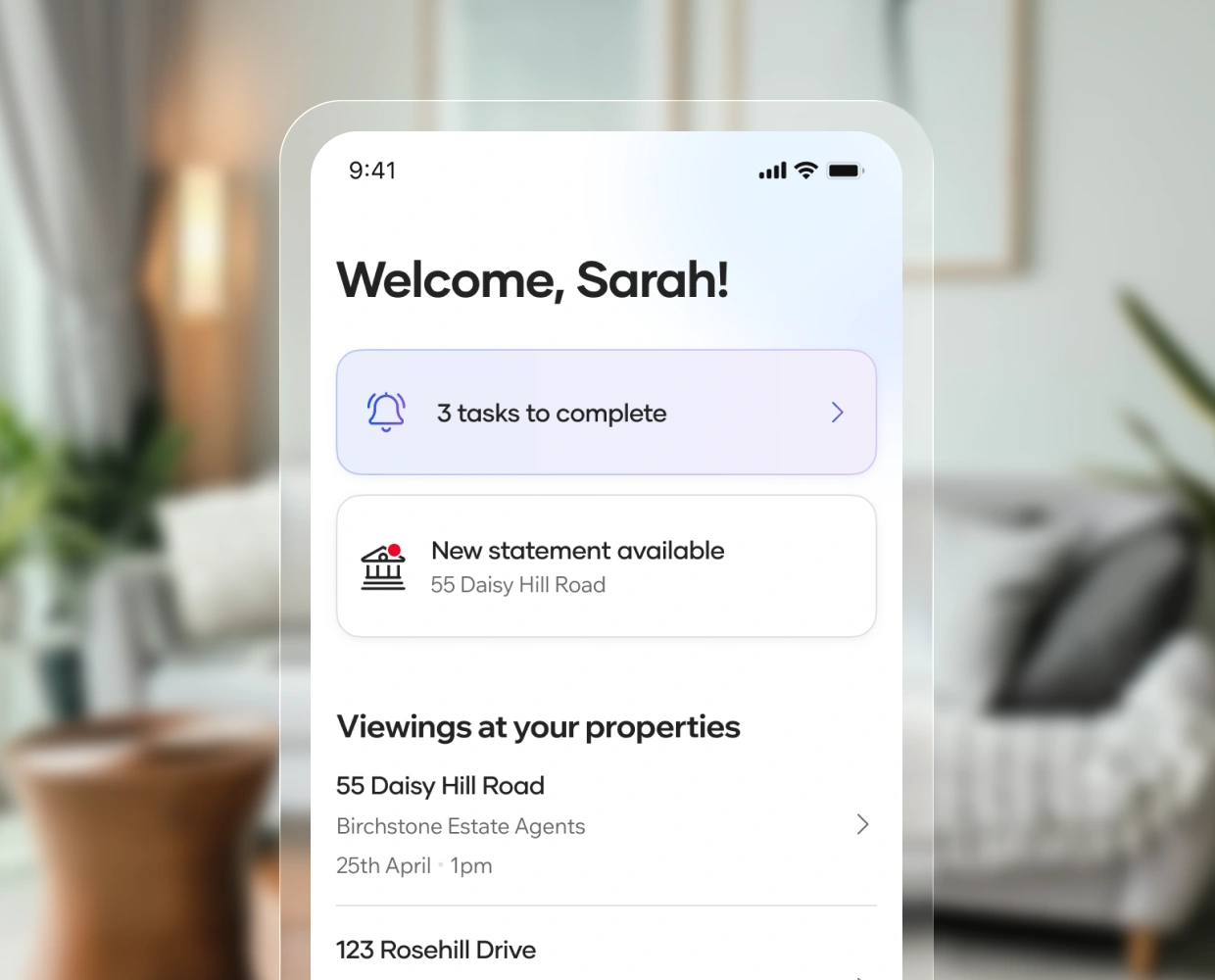 Portfolio overview dashboard