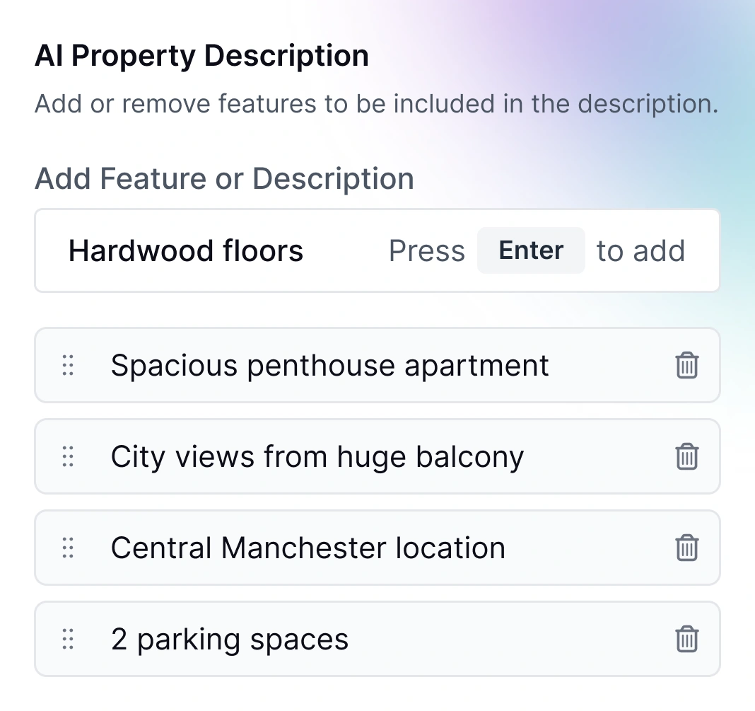 Property market-ready dashboard
