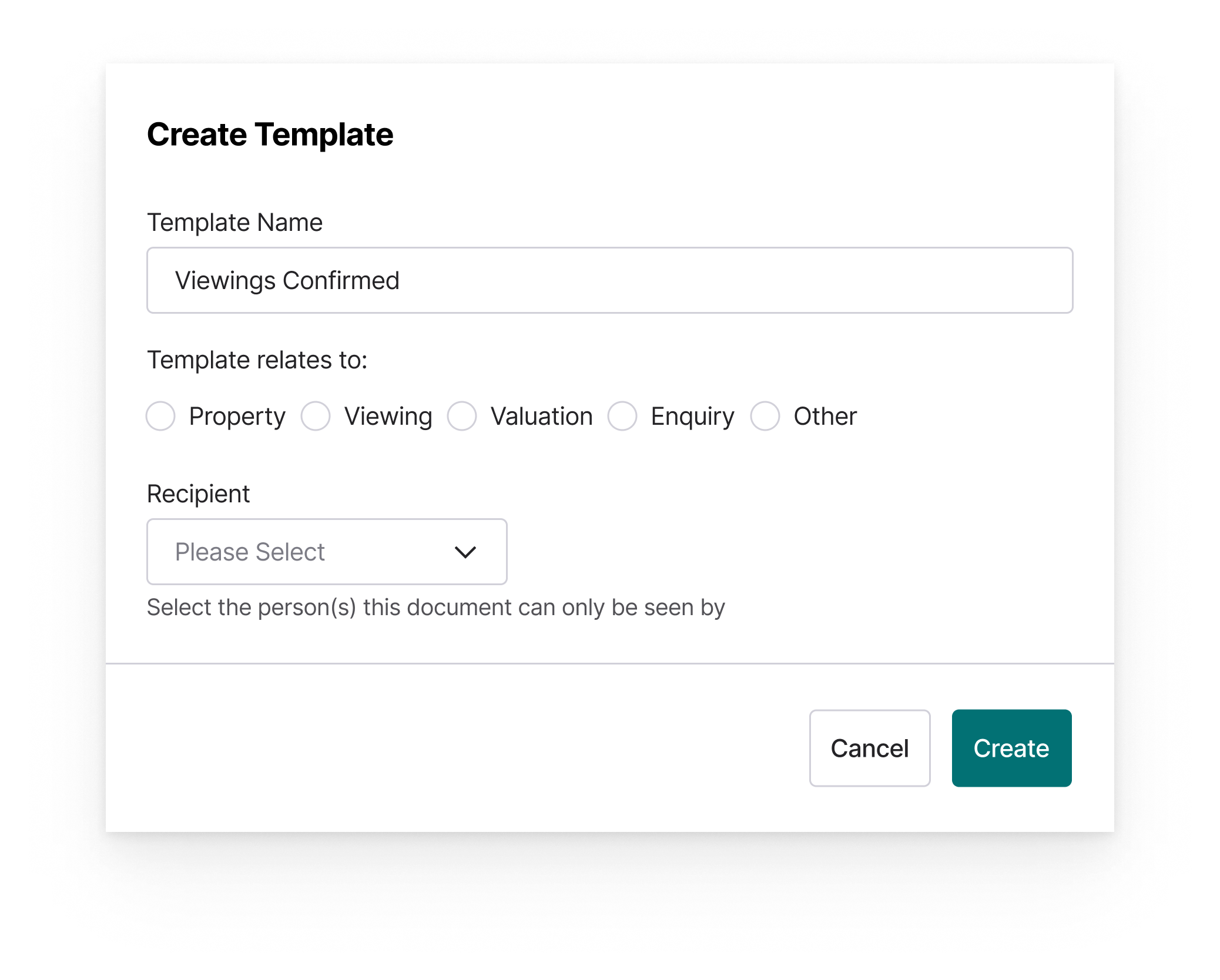 Editable notification template with merge fields
