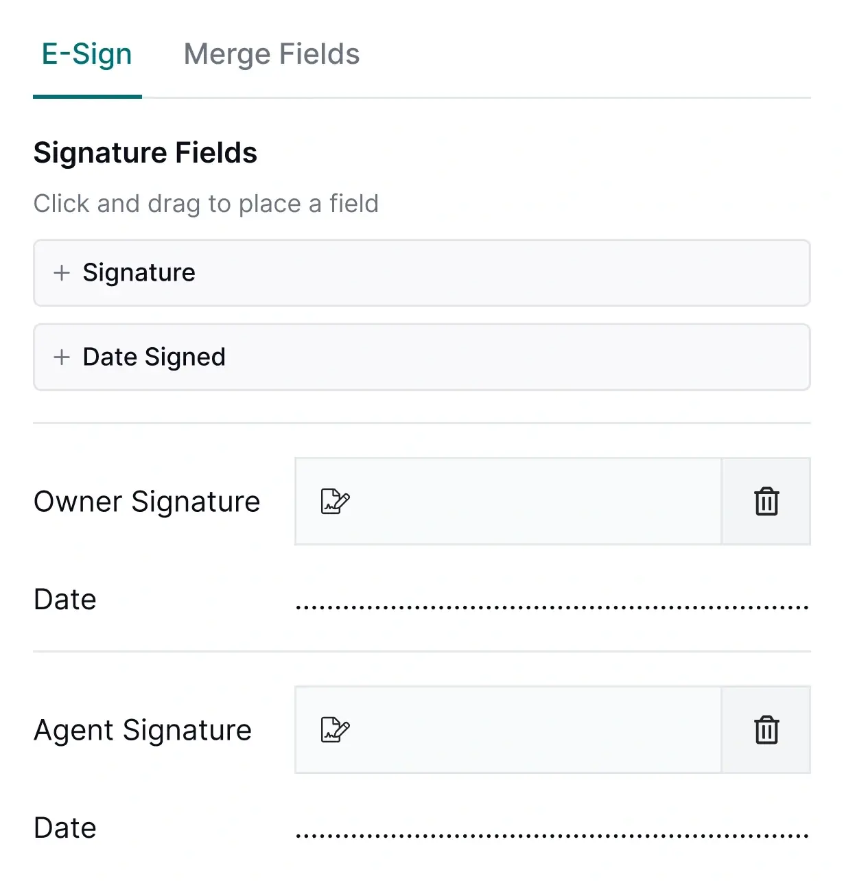 E-signature documents in Street