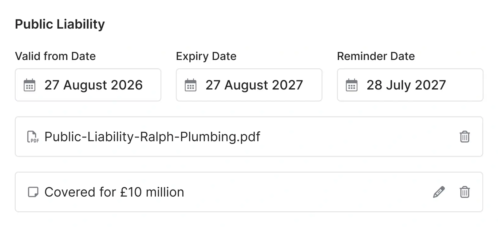 Compliance warnings in workflow