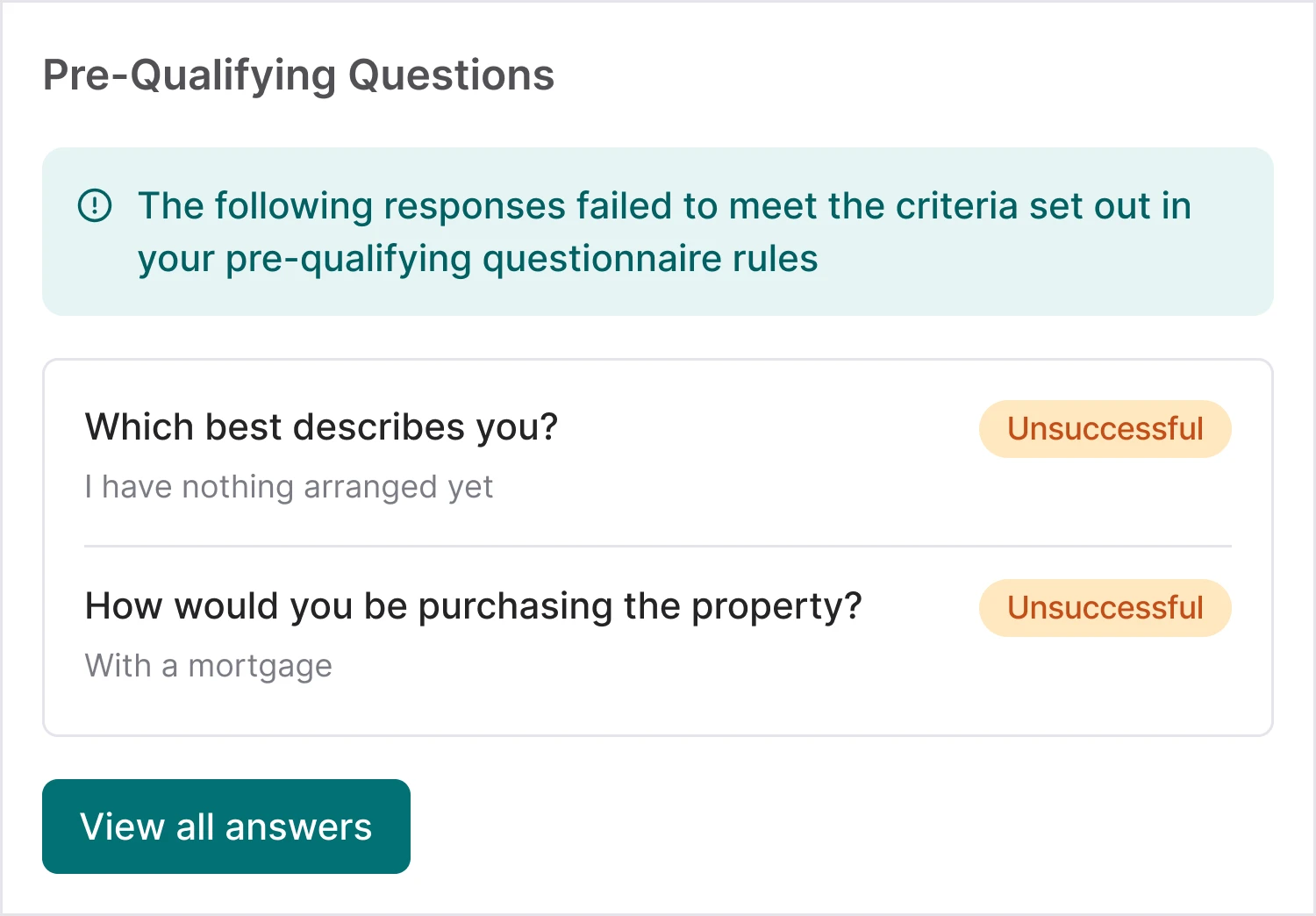 Custom questionnaires