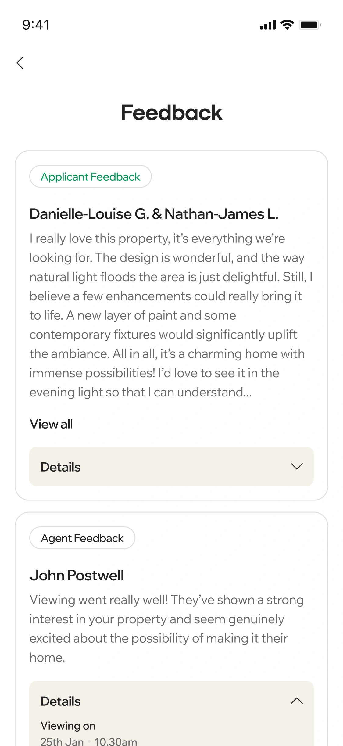 Vendor App communication screen