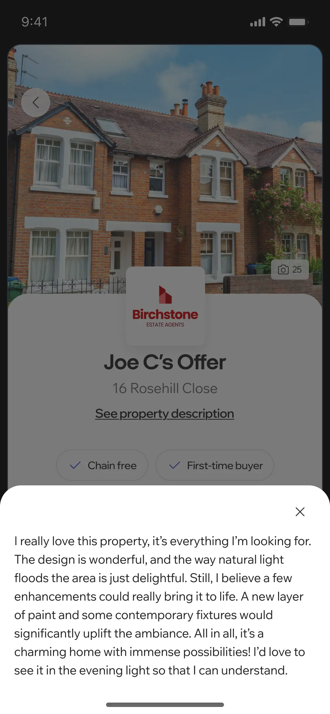 Street.co.uk's vendor app showing live offer and viewing feedback, alongside an in-app payment confirmation.