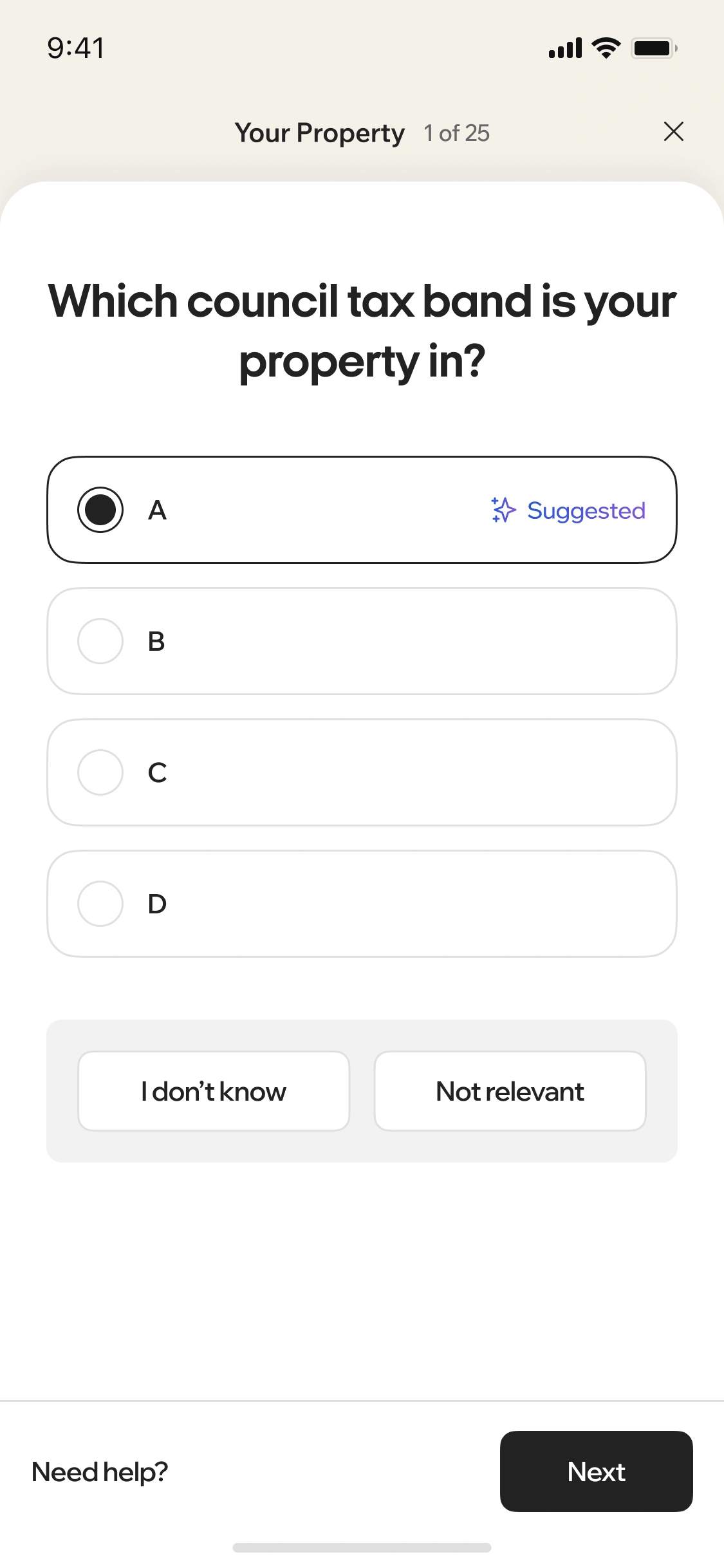 Street onboarding feature list